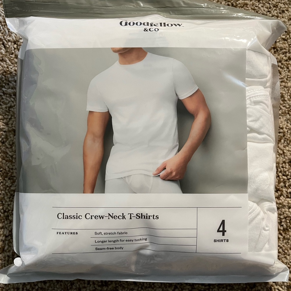 Goodfellow Classic Crew-Neck T-shirts Large NWT